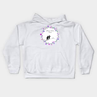 Nicole and Azan - almost there wreath Kids Hoodie